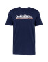 QUIKSILVER Tricou bleumarin / albastru deschis / portocaliu somon / alb - Pled.ro