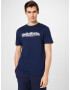 QUIKSILVER Tricou bleumarin / albastru deschis / portocaliu somon / alb - Pled.ro