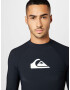 QUIKSILVER Tricou funcțional 'HEATER' negru / alb - Pled.ro