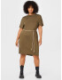 Ragwear Plus Rochie 'KASS' maro cappuccino / oliv / alb - Pled.ro