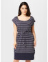 Ragwear Plus Rochie 'SOCHO' bleumarin / alb - Pled.ro