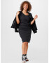 Ragwear Plus Rochie 'TAMILA' gri metalic - Pled.ro