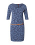 Ragwear Rochie 'TANYA' bleumarin / albastru fumuriu / maro coniac - Pled.ro