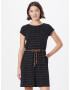 Ragwear Rochie 'VERBY' negru / alb - Pled.ro