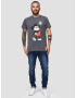 Recovered Tricou 'Disney Mickey Peace Pose' gri închis / roșu / negru / alb - Pled.ro