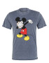 Recovered Tricou 'Mickey Mouse' albastru porumbel / galben / roșu / negru - Pled.ro