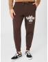 Redefined Rebel Pantaloni 'Jad' ciocolatiu / alb - Pled.ro