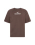 Redefined Rebel Tricou 'Dwayne' gri taupe / alb - Pled.ro