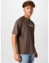 Redefined Rebel Tricou 'Dwayne' gri taupe / alb - Pled.ro