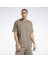 Reebok Classics Tricou gri taupe / alb - Pled.ro