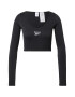 Reebok Tricou negru / alb - Pled.ro