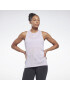 Reebok Sport Sport top 'Burnout' lila / alb - Pled.ro