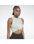 Reebok Sport Sport top 'Studio Gathered Solid' verde - Pled.ro