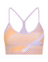 Reebok Sport Sutien sport maro / maro cappuccino / mov pastel / alb - Pled.ro