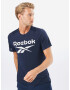 Reebok Tricou funcțional albastru închis / alb - Pled.ro