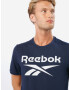 Reebok Tricou funcțional albastru închis / alb - Pled.ro