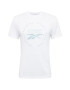 Reebok Sport Tricou funcțional albastru pastel / alb - Pled.ro