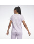 Reebok Sport Tricou funcțional mov pastel / alb - Pled.ro