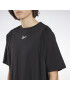 Reebok Sport Tricou funcțional negru / alb - Pled.ro