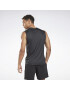 Reebok Sport Tricou funcțional negru / alb - Pled.ro