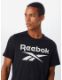 Reebok Sport Tricou funcțional negru / alb - Pled.ro