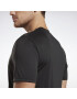 Reebok Sport Tricou funcțional negru / alb - Pled.ro