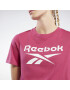 Reebok Sport Tricou roz / alb - Pled.ro