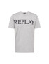 REPLAY Tricou gri amestecat / negru - Pled.ro