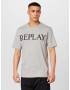 REPLAY Tricou gri amestecat / negru - Pled.ro