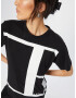 REPLAY Tricou negru / alb - Pled.ro