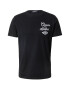 REPLAY Tricou negru / alb - Pled.ro