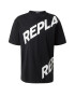 REPLAY Tricou negru / alb - Pled.ro