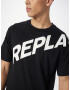 REPLAY Tricou negru / alb - Pled.ro