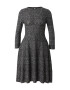 Riani Rochie 'Maschenware' negru / argintiu - Pled.ro