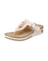 RIEKER Flip-flops bej deschis / maro / auriu / argintiu - Pled.ro