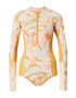 RIP CURL Costum de baie sport 'ALWAYS SUMMER' auriu / verde pastel / portocaliu pastel / alb natural - Pled.ro