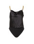 River Island Bluză body auriu / negru - Pled.ro