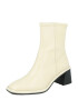 River Island Botine 'BLOCK HEEL ZIP SOCK BOOT' crem - Pled.ro