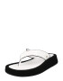 River Island Flip-flops negru / alb - Pled.ro