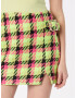 River Island Fustă verde limetă / fucsia / negru - Pled.ro