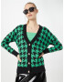 River Island Geacă tricotată 'DOGSTOOTH' verde / negru - Pled.ro