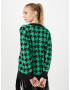 River Island Geacă tricotată 'DOGSTOOTH' verde / negru - Pled.ro