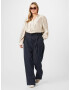 River Island Plus Pantaloni cutați bleumarin / alb - Pled.ro