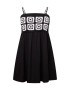 River Island Plus Rochie de vară negru / alb - Pled.ro