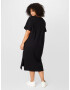 River Island Plus Rochie negru / alb - Pled.ro