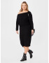 River Island Plus Rochie tricotat negru - Pled.ro