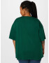 River Island Plus Tricou 'MON AMOUR' verde închis / alb - Pled.ro