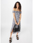 River Island Rochie 'BARDOT' albastru noapte / galben deschis / roz deschis / alb - Pled.ro