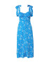 River Island Rochie de vară 'BETTY' azur / alb - Pled.ro