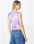 River Island Top mov liliachiu / mov deschis / alb - Pled.ro